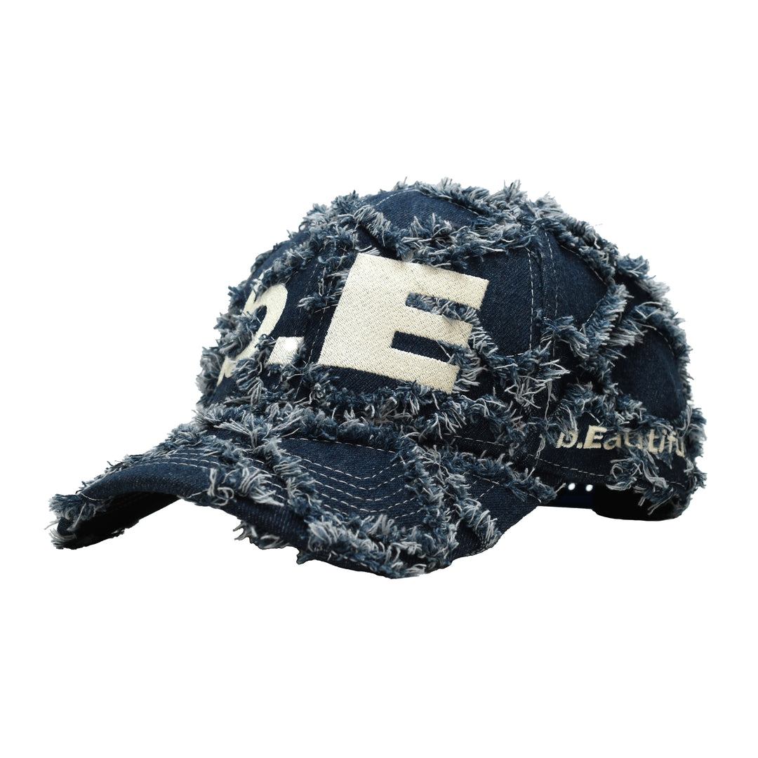 b.E Hat (Navy Diamond Denim)