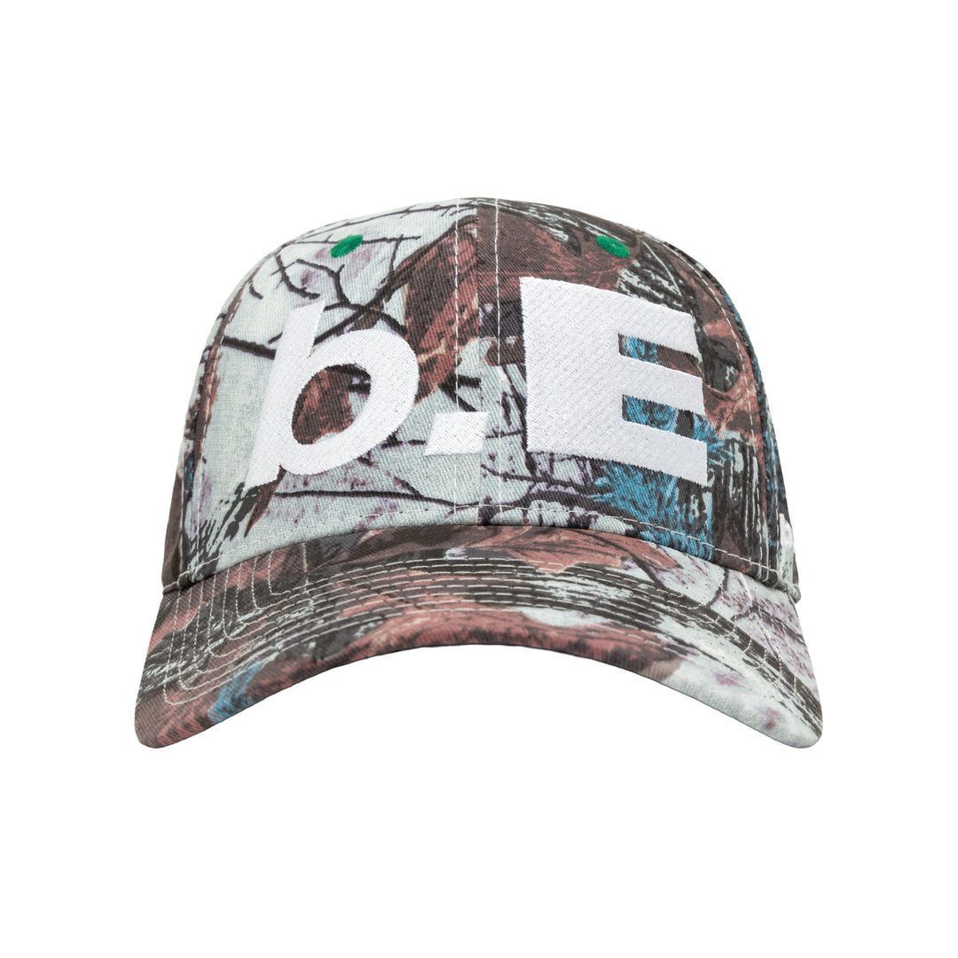 b.E Hat (Stone Blue Real Camo / White)