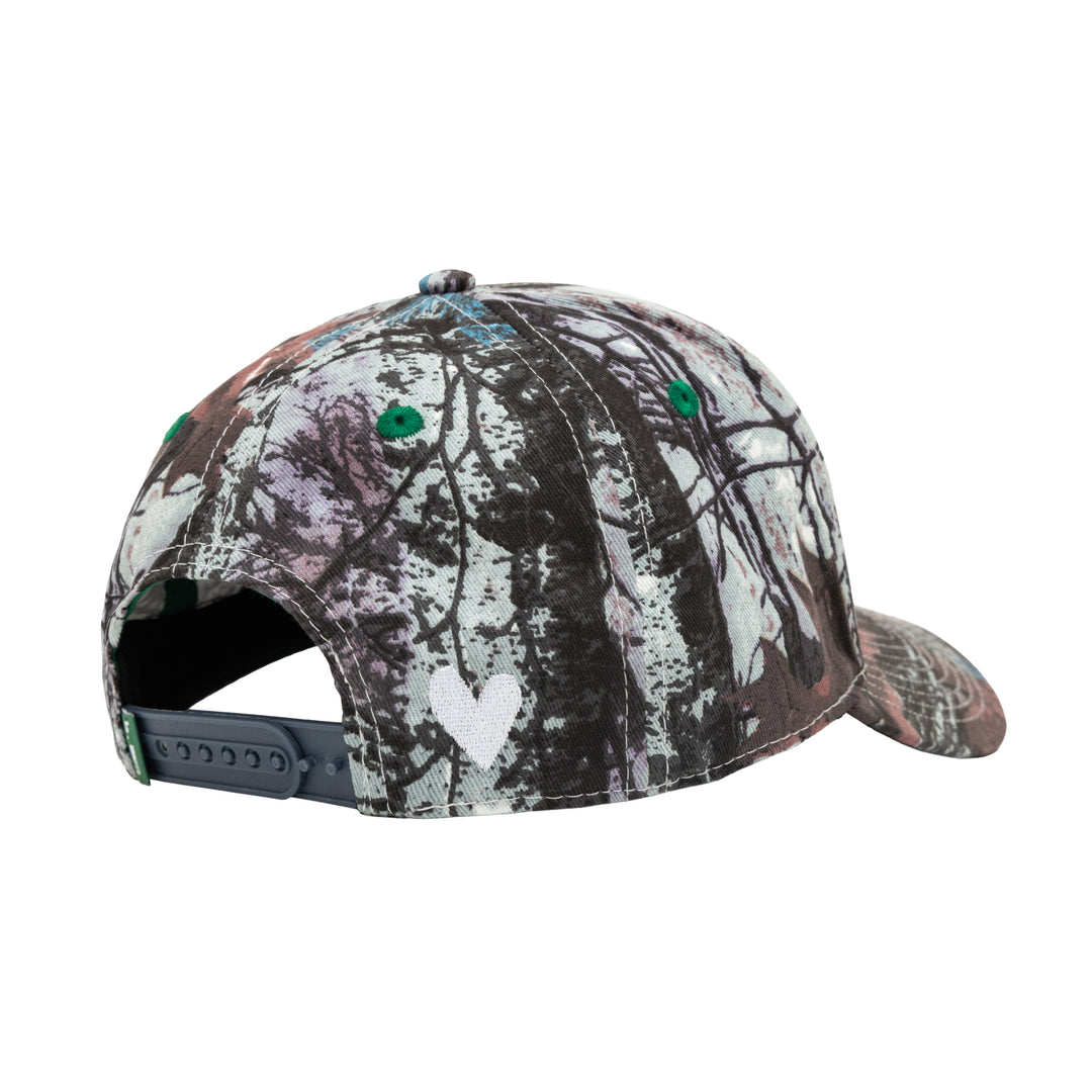 b.E Hat (Stone Blue Real Camo / White)