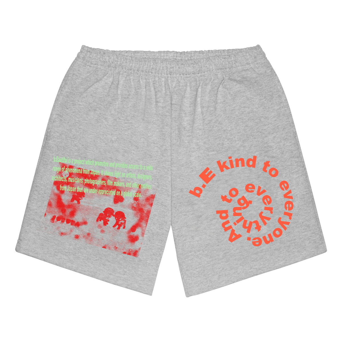 b.E kind Jersey Shorts (Heather Grey)