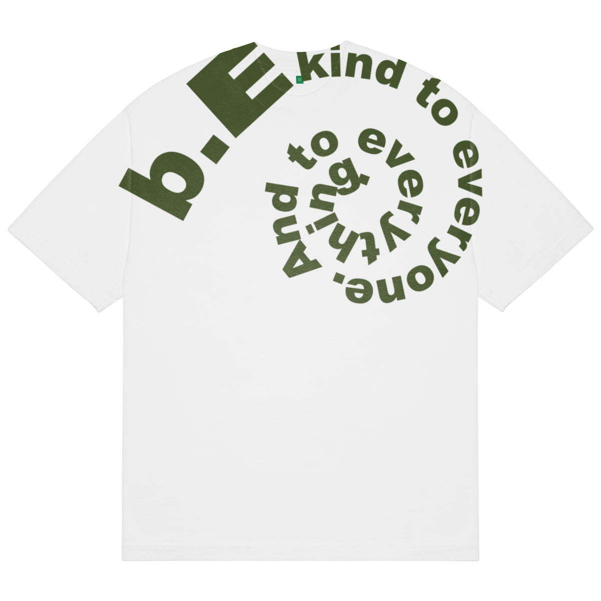 b.E kind Swirl T-Shirt (White)