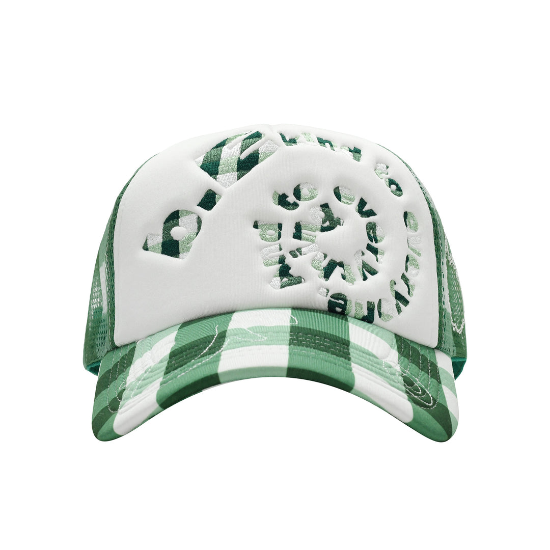 b.i Foam Trucker Hat (Green Checker)