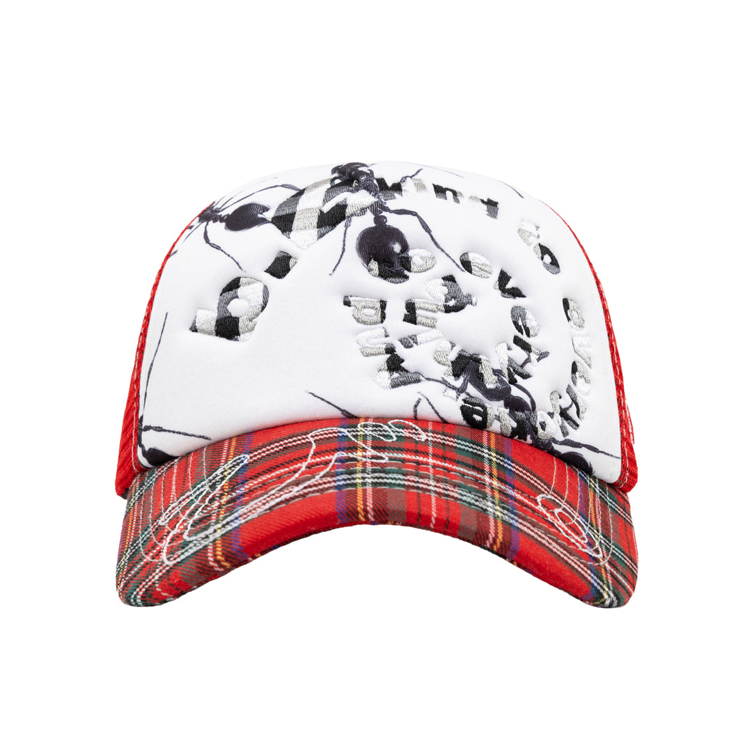 b.i Foam Trucker Hat (Red Plaid / Ants)
