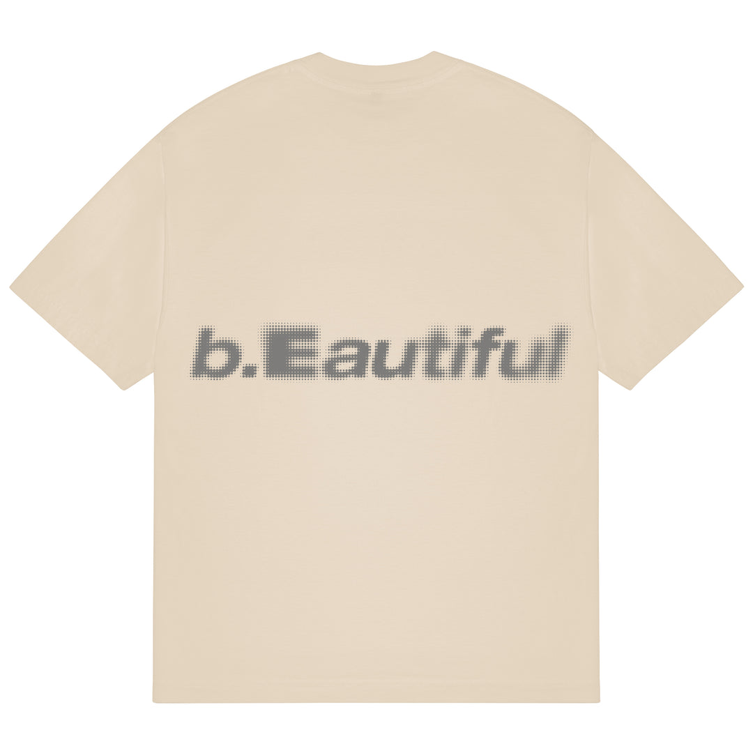 b-mode T-Shirt (Beige/Grey)