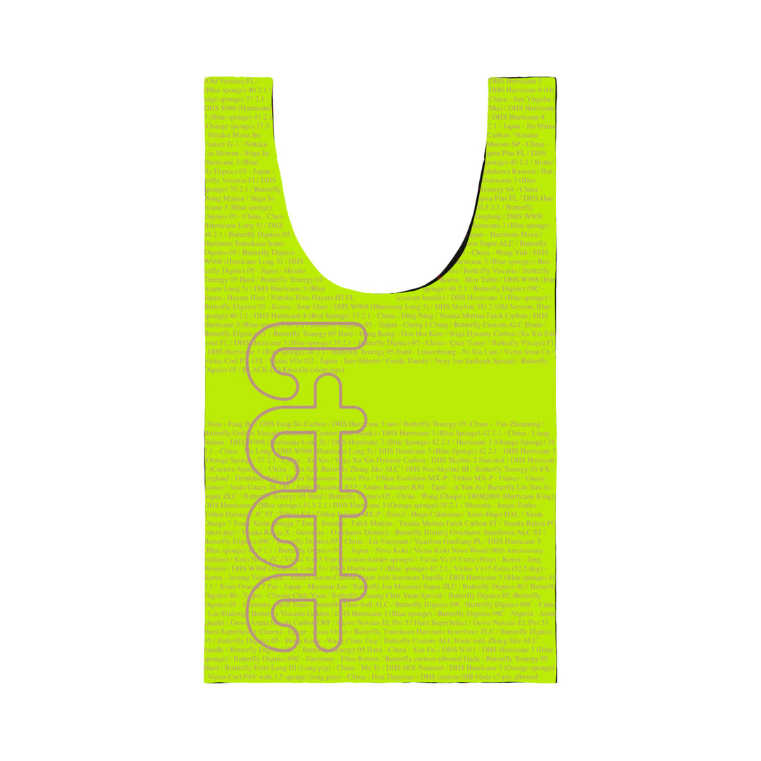 b.Eautiful x LTTT Times Reusable Bag Standard (Black / Lime)