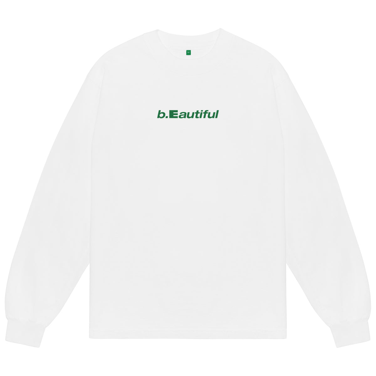 Logo L/S Shirt (White/Green)